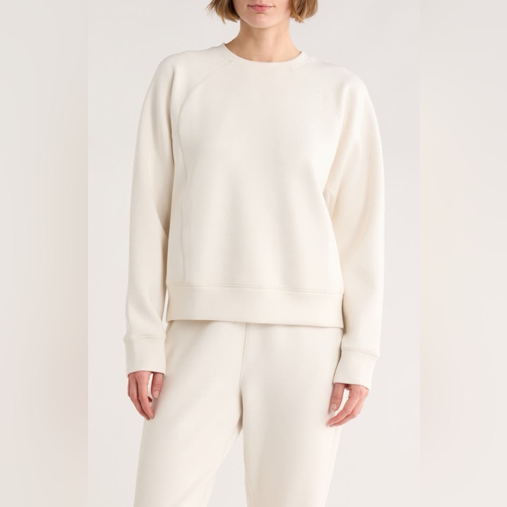 SPANX Crewneck Pullover Ivory